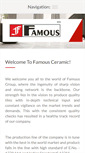 Mobile Screenshot of famouscera.com